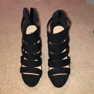 Black Strappy High Heels